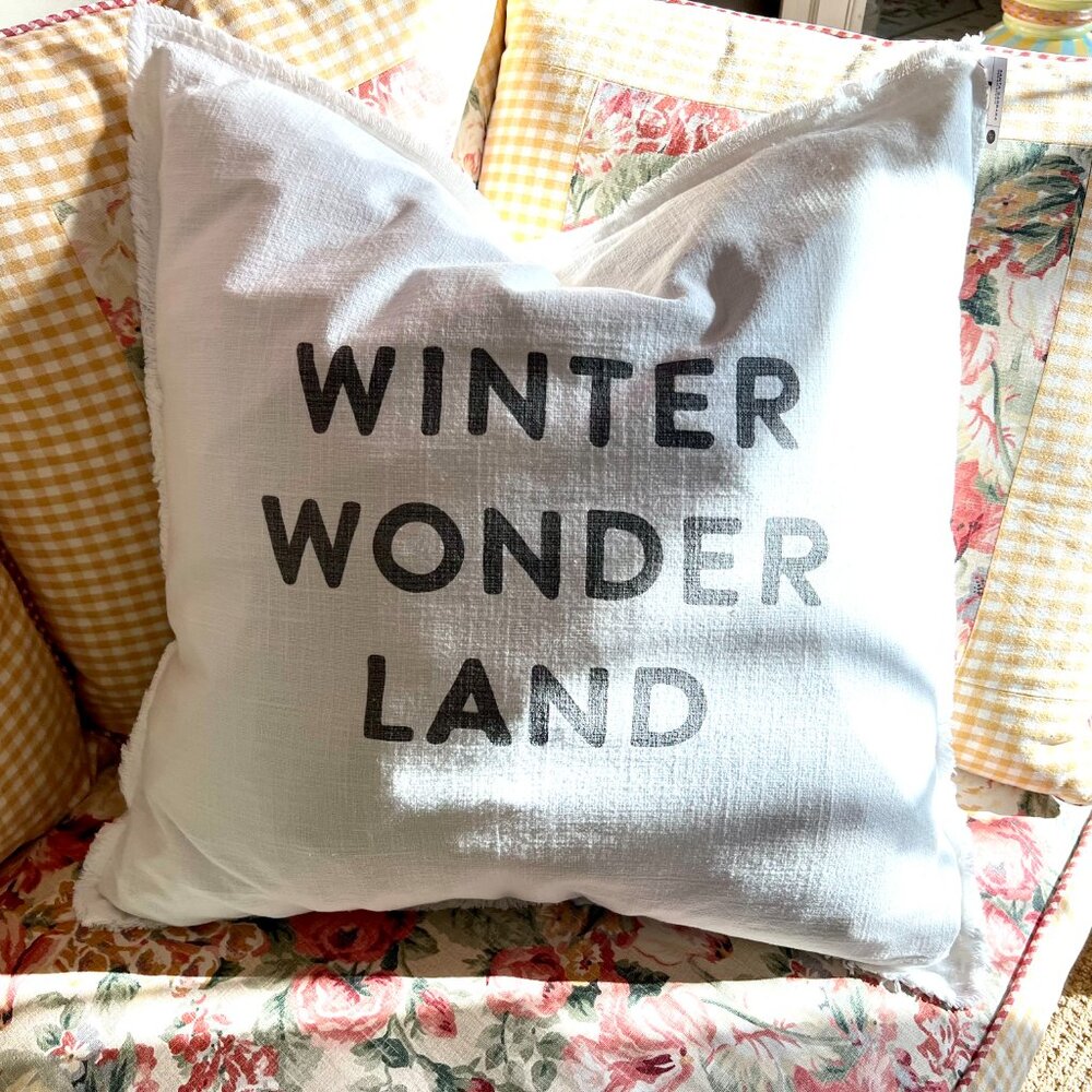 NWT BEST Ever Pillow - WINTER WONDER LAND Euro Pillow Case - Picture 7 of 9